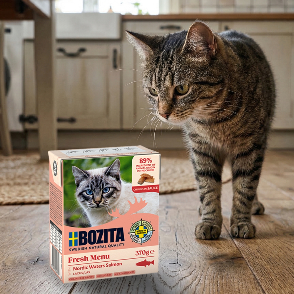 BOZITA karma dla kota kawałki łososia w sosie 370g